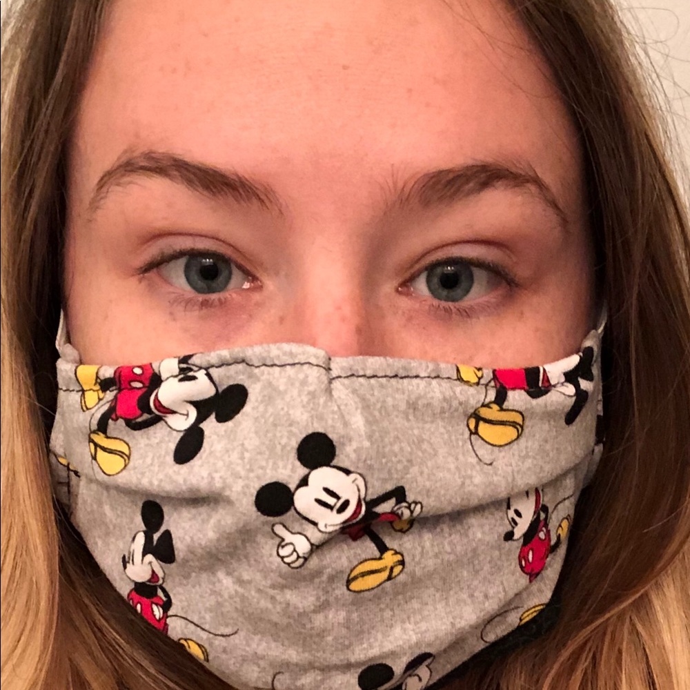 COPY - Mickey Mouse cotton tee material face cover